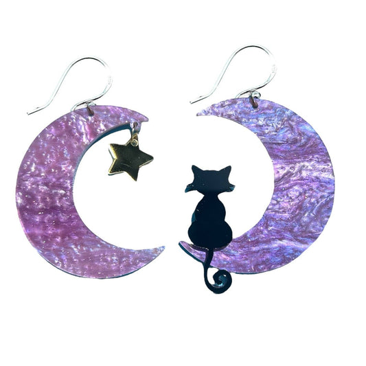 Midnight Magic XL Statement Earrings