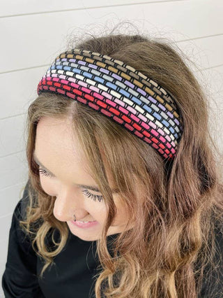 Colorful Woven Wide Headband