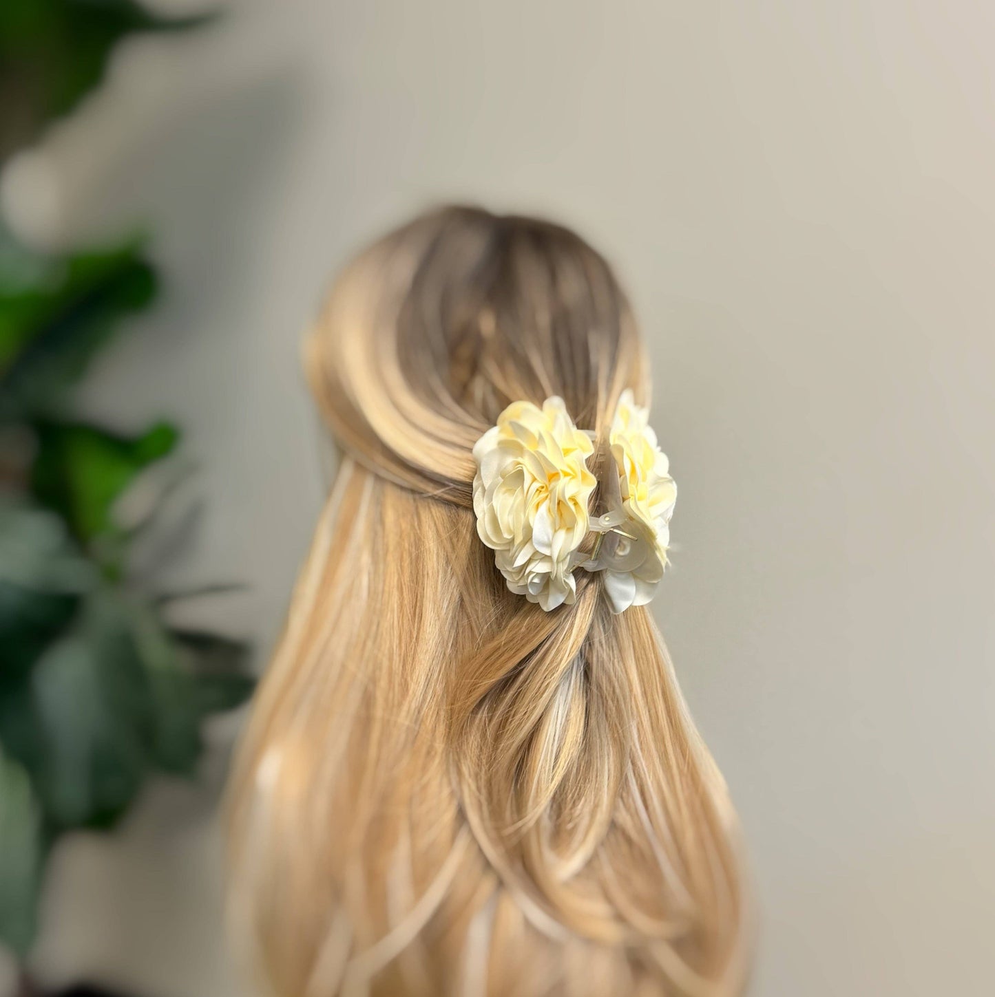 Full Bloom Double Sided Hair Claw: Teal