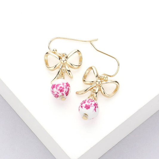 🎀 Pink Reverie Drop Earrings