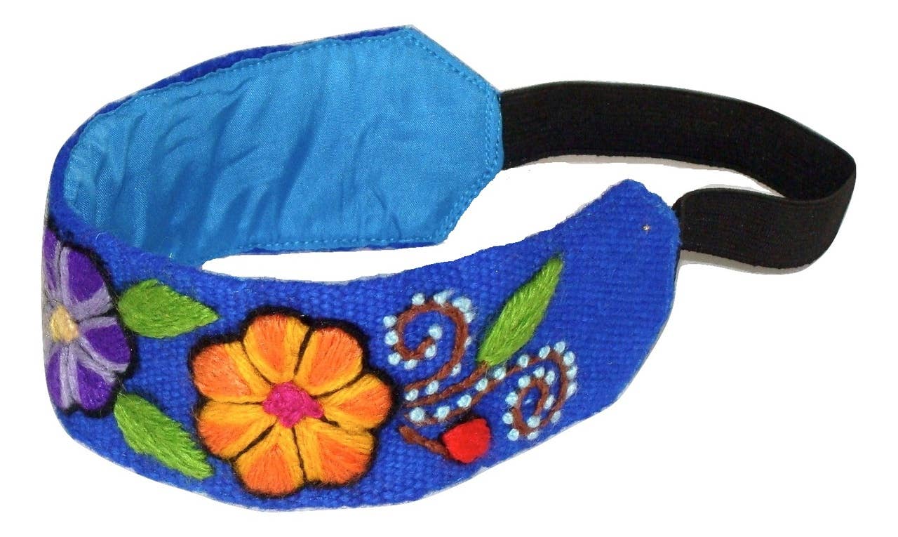 Headband Hand Embroidered Huancavelica Floral Patterned