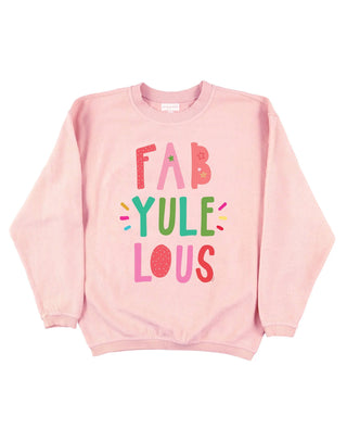 Fab-YULE-Lous - Callie Corded Sweatshirt - Blush