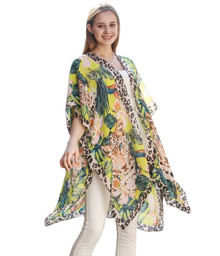 Leopard Kimono: Yellow
