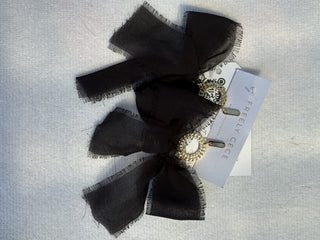 Hand Tied Ribbon Bow Earrings 