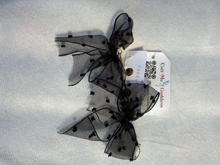 Hand Tied Ribbon Bow Earrings 
