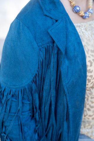 Dutton Navy Fringe Jacket
