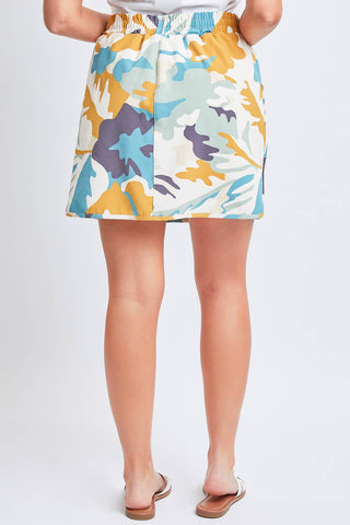 Modern Camo Dolphin Skort with Knit Under Short