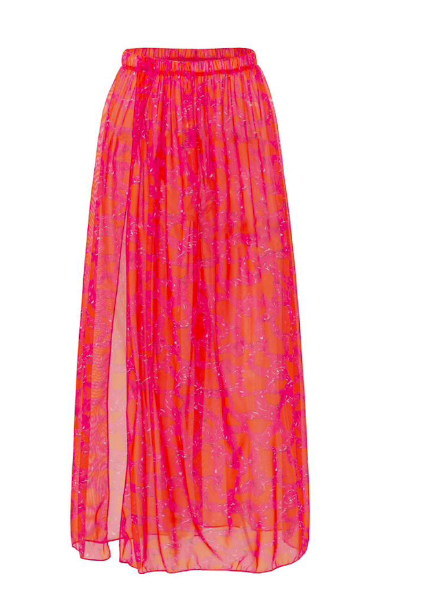 Pink and Orange Swimsuit Set
