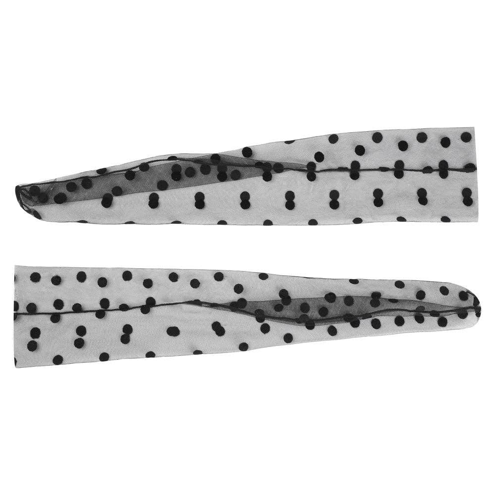 Mesh Polka Dot Socks: Black / One Size