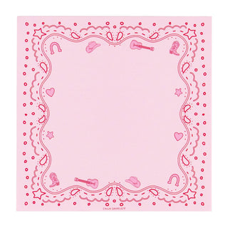 Pink Bandana Western Notepad