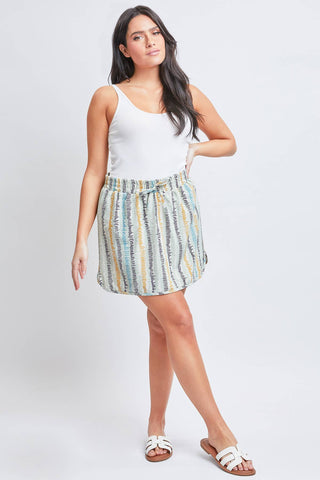 Broken Lines Skort with Knit Under Short